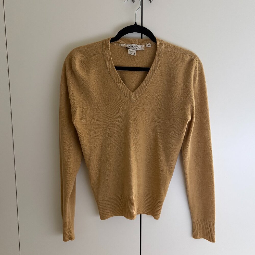 LAST CHANCE Vintage Yves Saint Laurent Cashmere V Neck Sweater